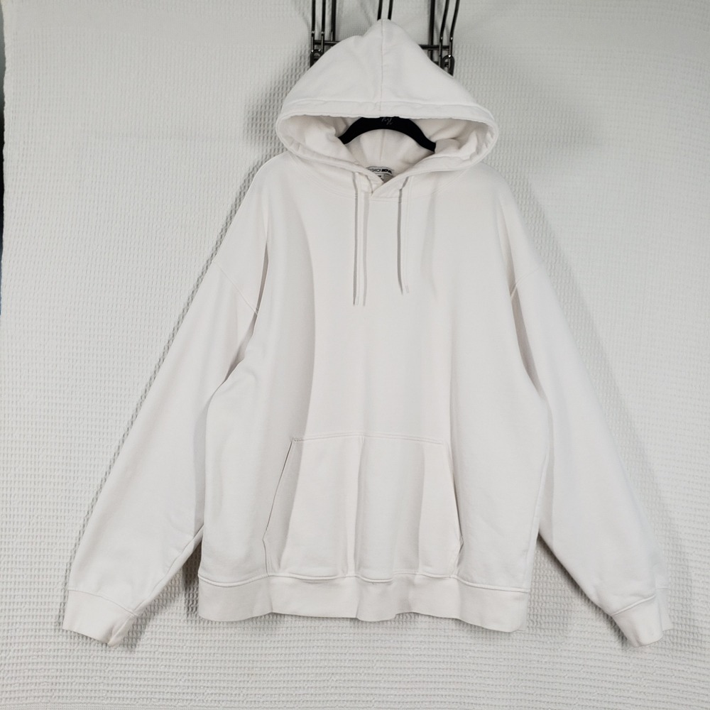 Fashion Nova Hoodie Womens 2X White Fleece Stole Your Boyfriend's Oversized